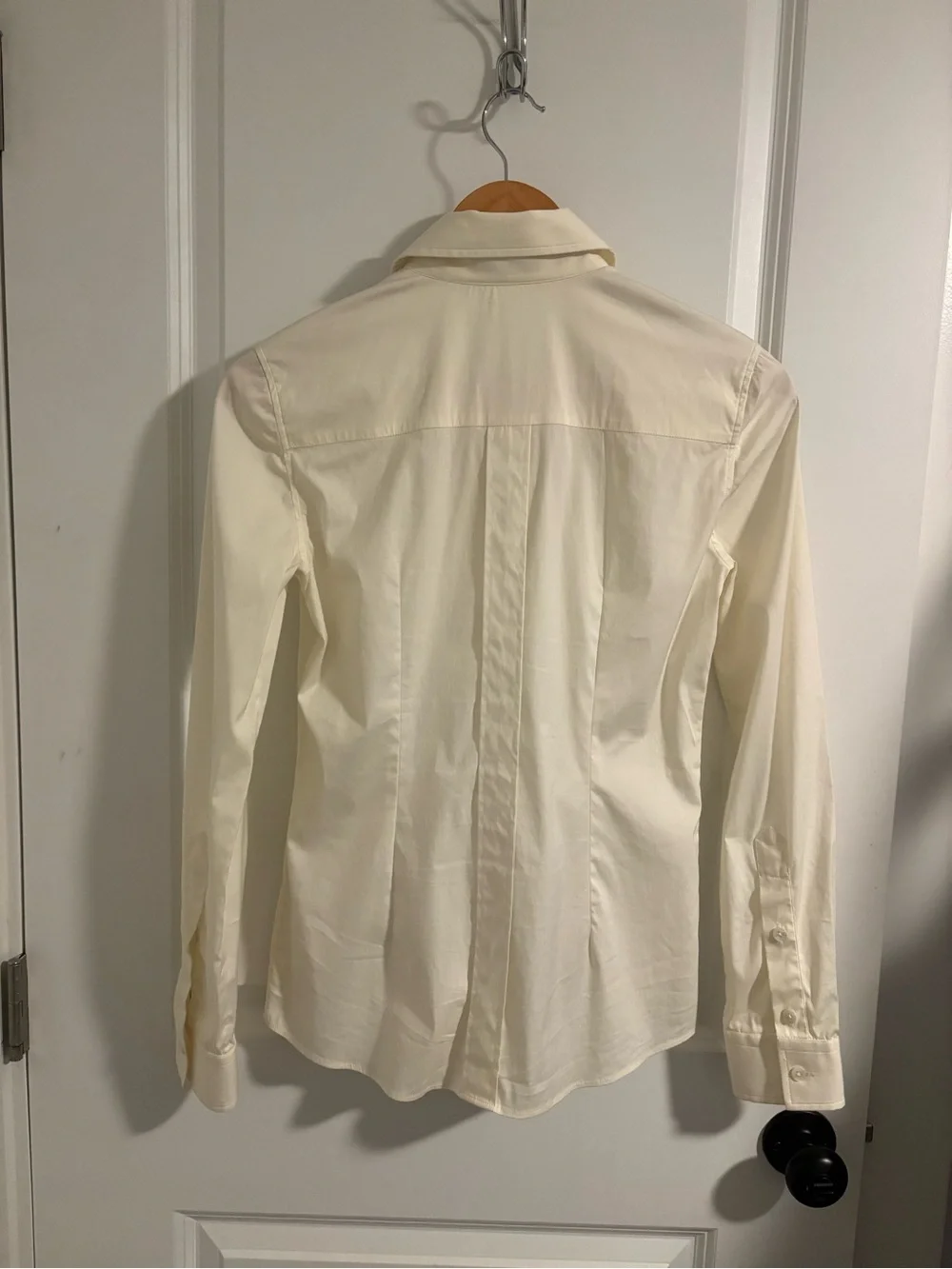 DOLCE & GABBANA Ecru Cotton Poplin Button Down Shirt Size 2 - Picture 7 of 7